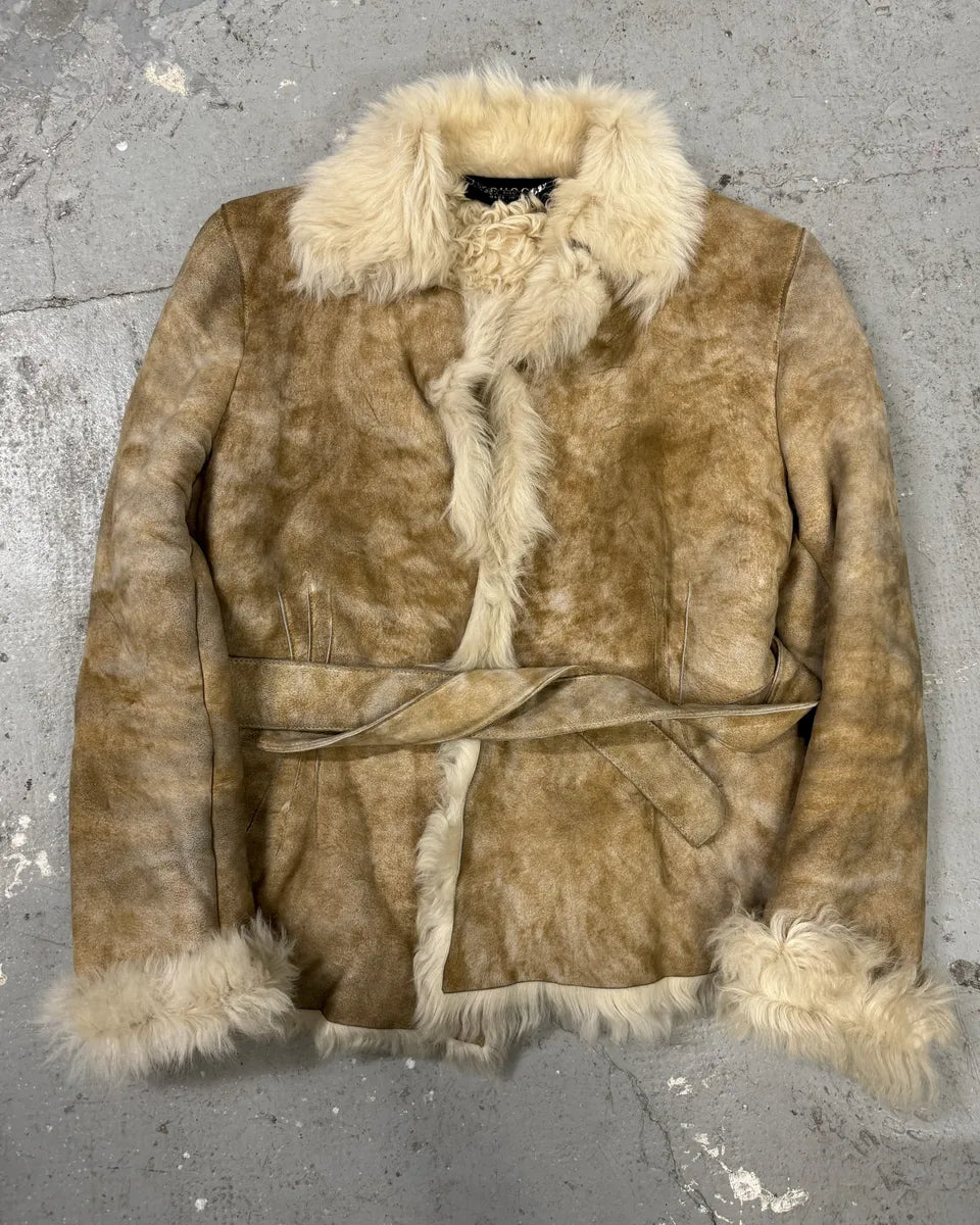 AW2002 Gucci Eroded Shearling Leather Jacket by Tom Ford ITnJnUY 2