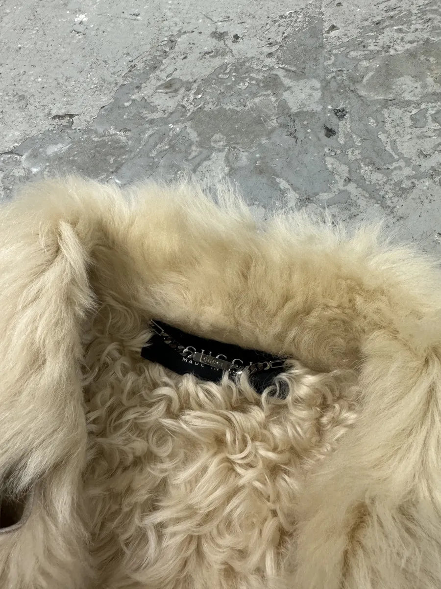 AW2002 Gucci Eroded Shearling Leather Jacket by Tom Ford ITnJnUY 6