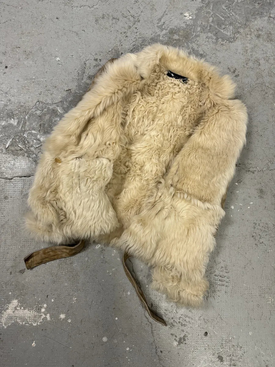 AW2002 Gucci Eroded Shearling Leather Jacket by Tom Ford ITnJnUY 5