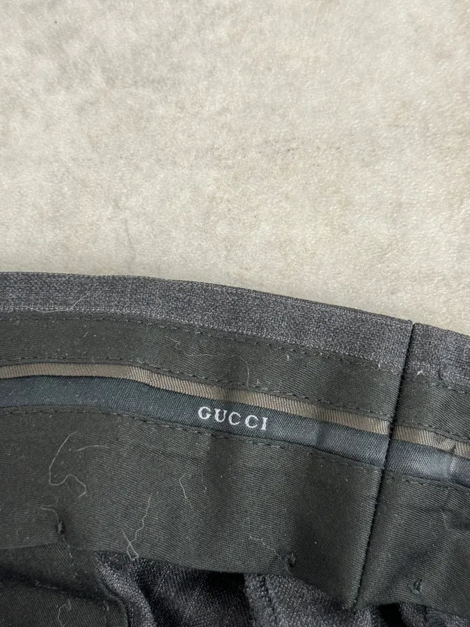 2000s Gucci Grey Classy Wool Pants by Tom Ford vSMCYka 10