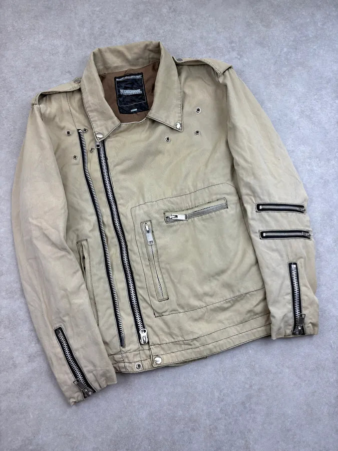 AW2002 Neighborhood Multi Zip Beige Perfecto Jacket yAAMYHB 3