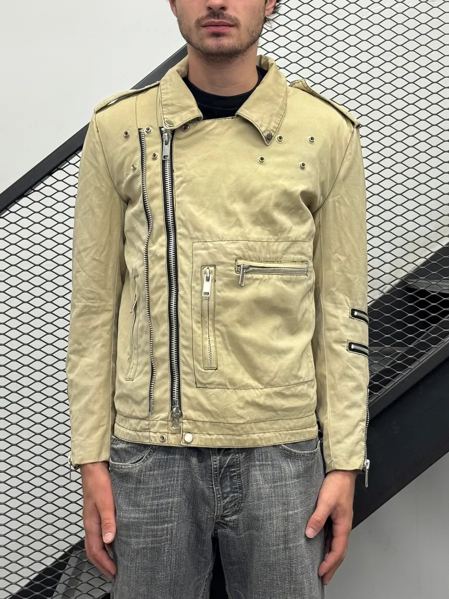 AW2002 Neighborhood Multi Zip Beige Perfecto Jacket yAAMYHB 0