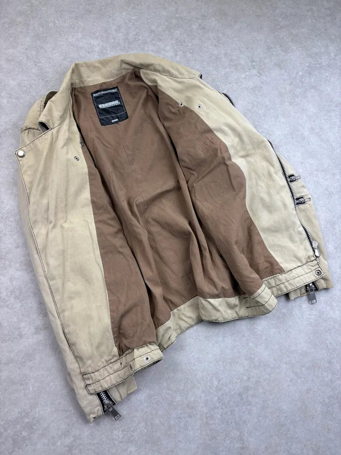 AW2002 Neighborhood Multi Zip Beige Perfecto Jacket yAAMYHB 6