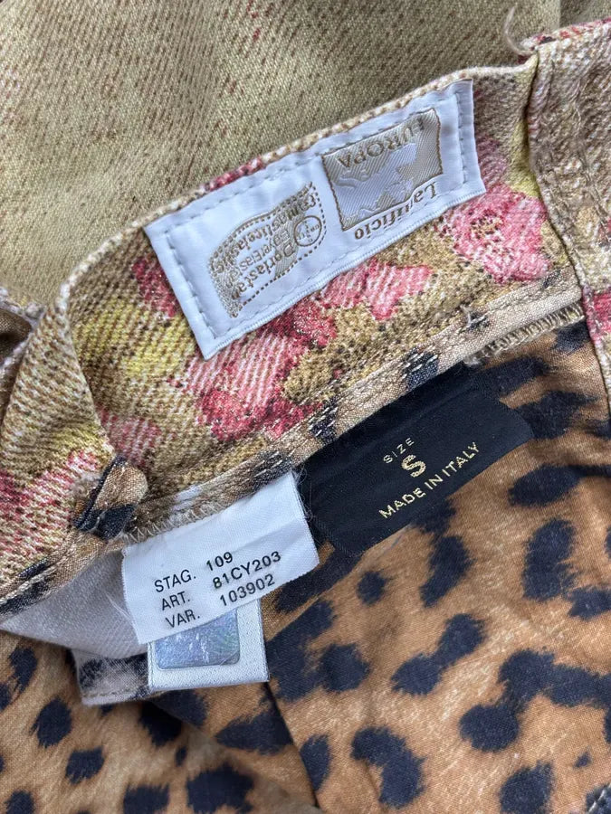AW2002 Roberto Cavalli Beige Pink Tartan Premium Pants YRtsUVc 13