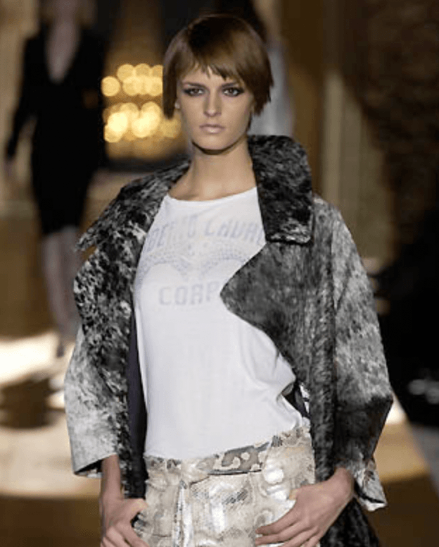 AW2002 Roberto Cavalli Black Mohair Abstract Animal Print Cardigan ulvoBOY 3