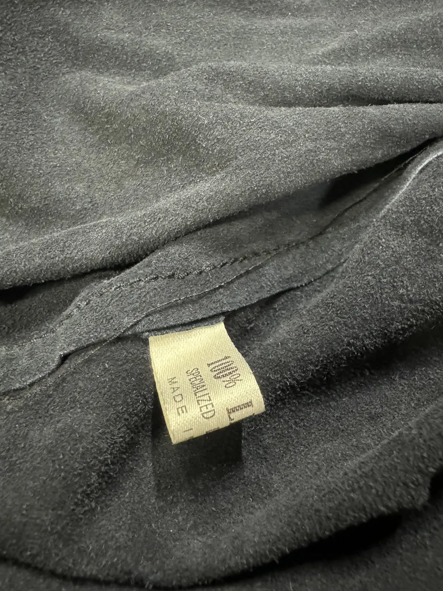 AW2002 Roberto Cavalli Cowboy Navy Suede Leather Shirt (S/M) gquGiPd 6