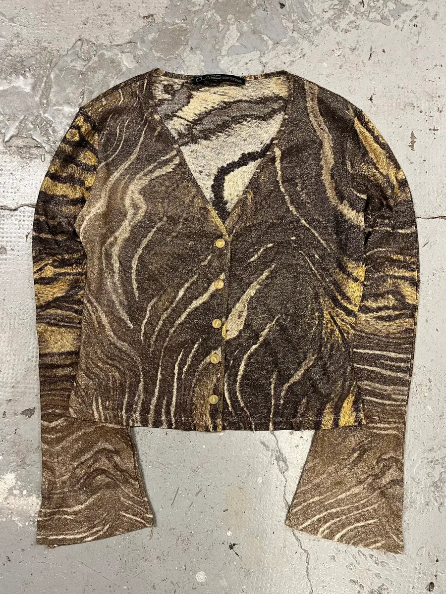 AW2002 Roberto Cavalli Savage Safari Cardigan (M) OQWNEMg 0