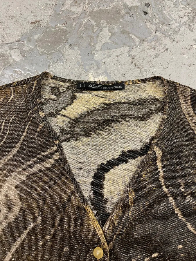 AW2002 Roberto Cavalli Savage Safari Cardigan (M) OQWNEMg 4