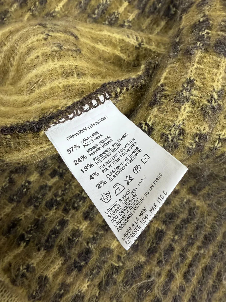 AW2002 Roberto Cavalli Tiger Wool Yellow & Black Cardigan Jacket gPGfhEL 10