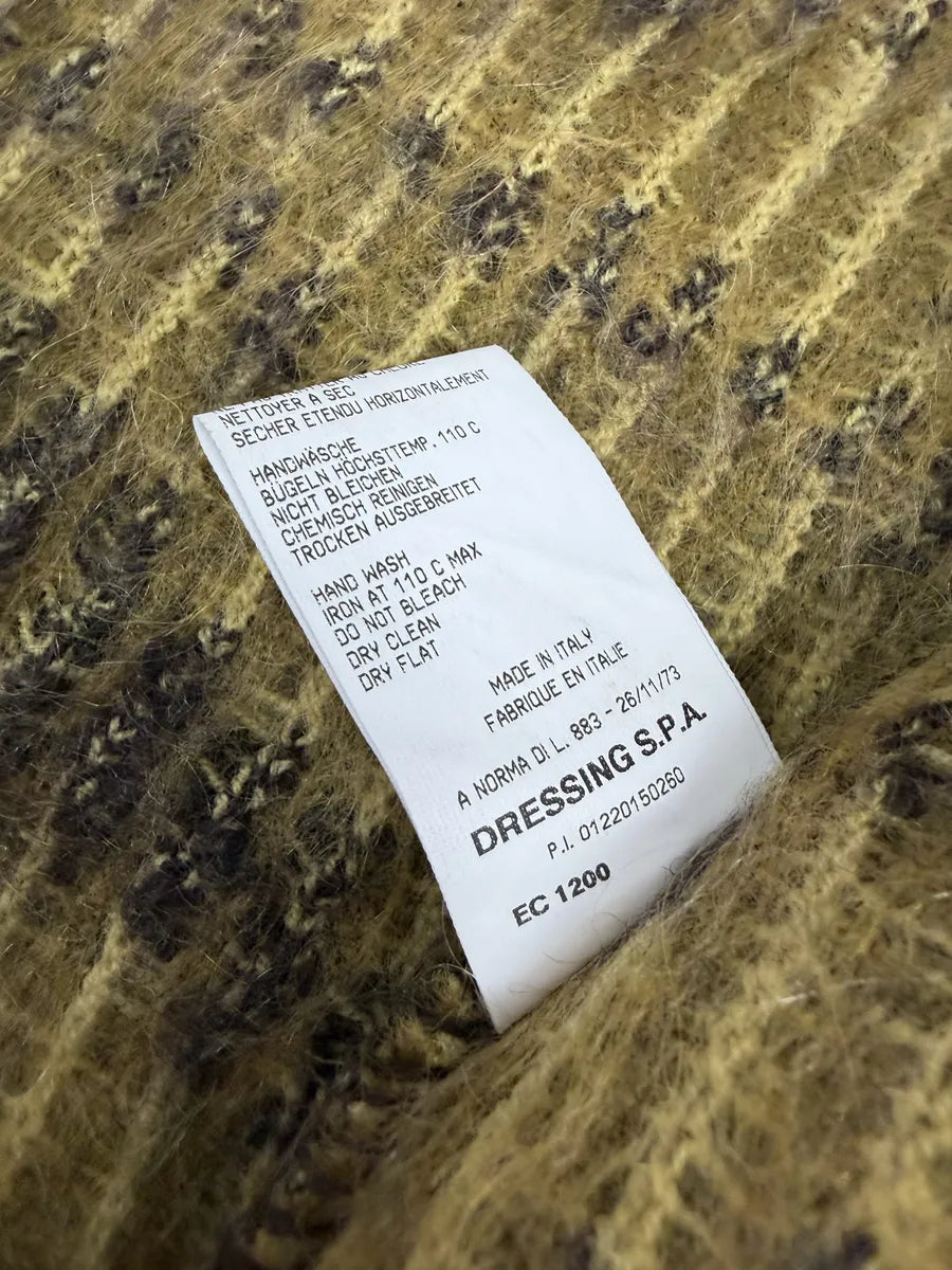 AW2002 Roberto Cavalli Tiger Wool Yellow & Black Cardigan Jacket gPGfhEL 11