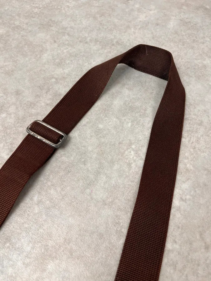 AW2002 Yves Saint Laurent Brown Leather Shoulder Bag yvfPfTd 4