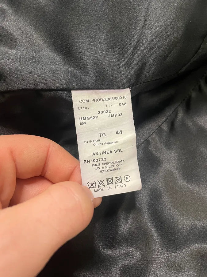 AW2003 Armani Collezioni Contemporary Lined Leather Zip-up Jacket tXbiEcD 10