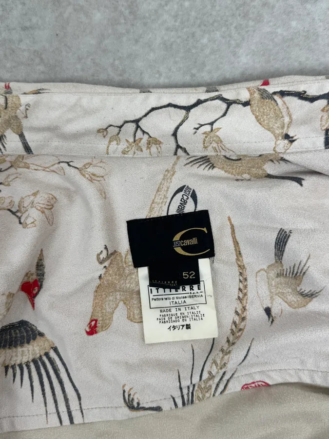 AW2003 Cavalli Asian Fantasy World Bird Cream Shirt GPCeehw 11