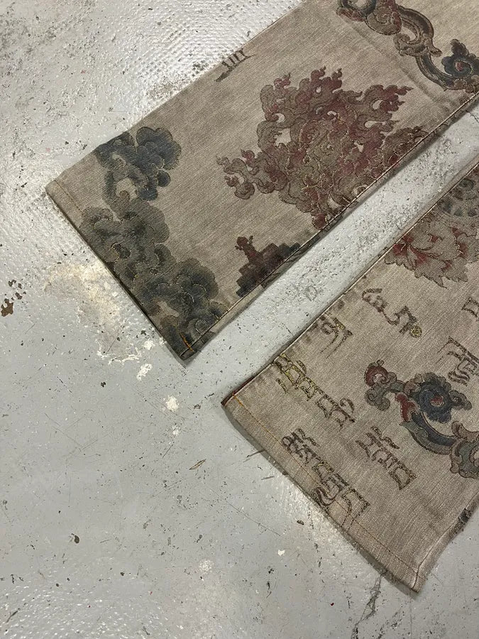 AW2003 Cavalli Asian World Fantasy Grey Denim Jeans RusTORD 6