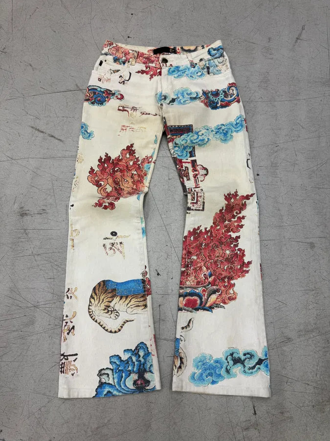 AW2003 Cavalli Asian World Fantasy Grey Pants ANaQrOg 0
