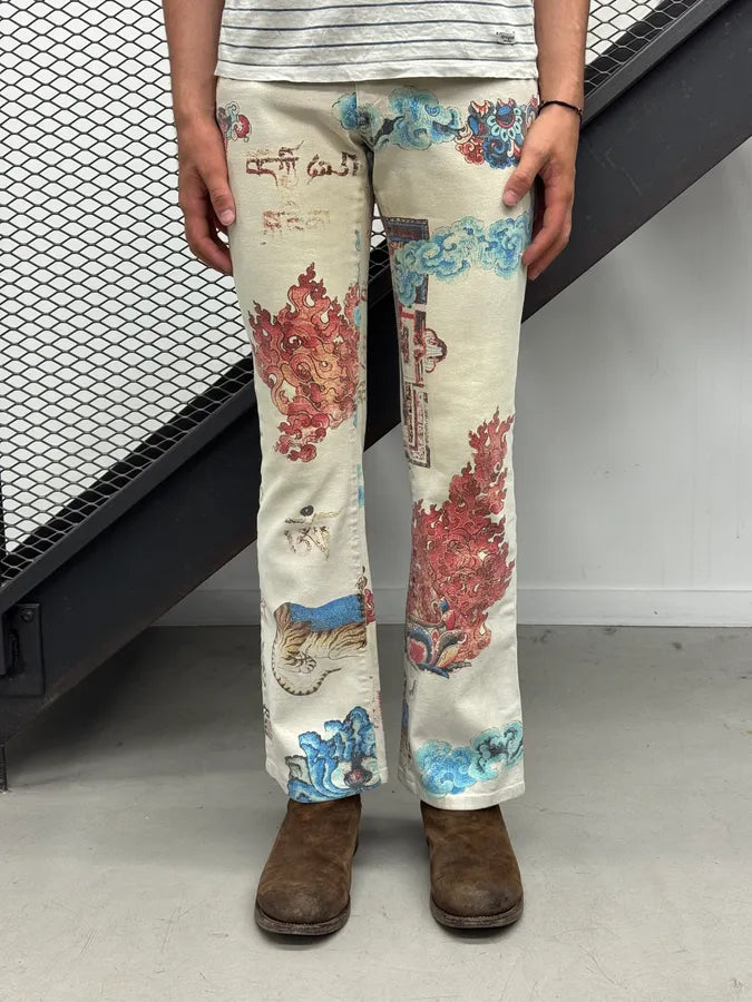AW2003 Cavalli Asian World Fantasy Grey Pants ANaQrOg 1
