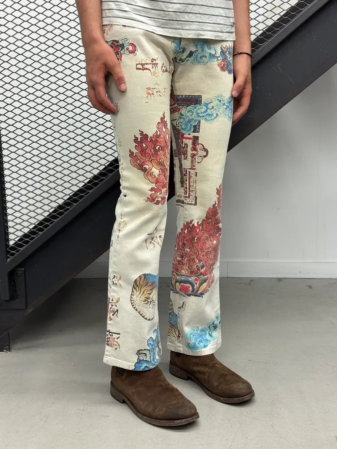 AW2003 Cavalli Asian World Fantasy Grey Pants ANaQrOg 2