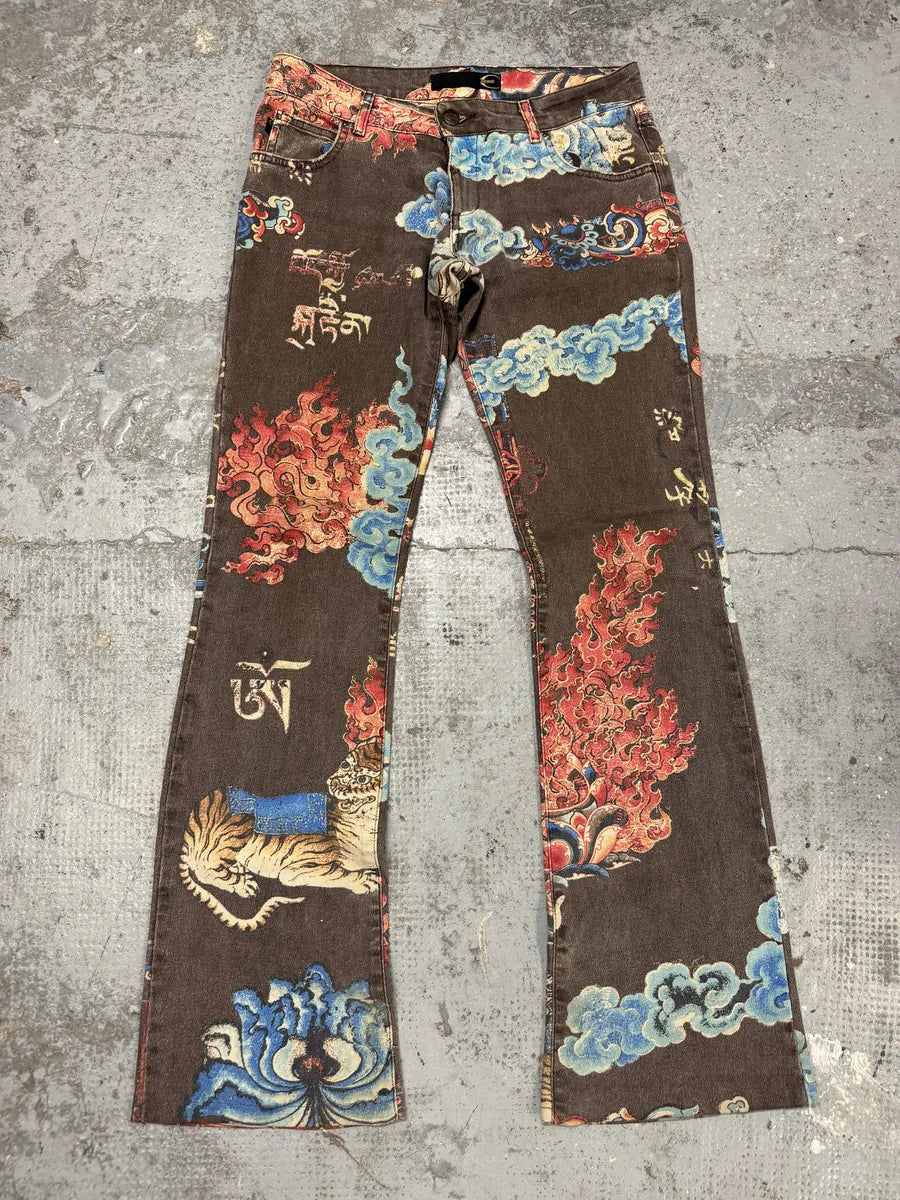 AW2003 Cavalli Asian World Fantasy Grey Pants iQznNWm 0