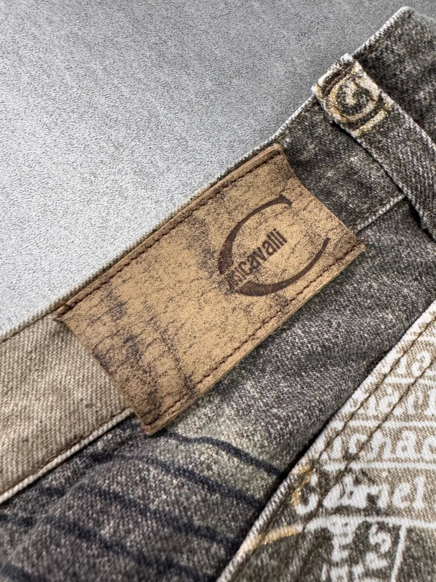 AW2003 Cavalli Astrology Resurrection Green Pants VYvSQkx 5