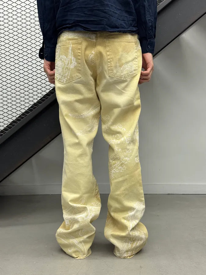 AW2003 Cavalli Beige & White Tribal Pants vMlVwwg 2