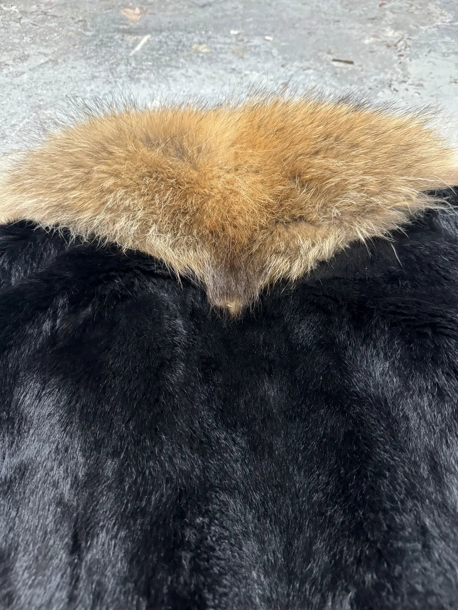 AW2003 Cavalli Black Fur Royal Jacket (L) 3