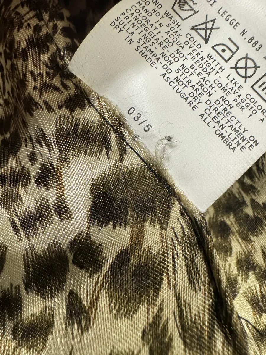 AW2003 Cavalli Black Fur Royal Jacket (L) 5