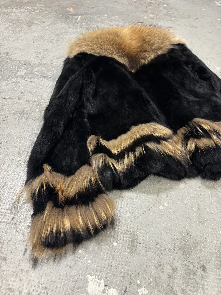 AW2003 Cavalli Black Fur Royal Jacket (L) 7