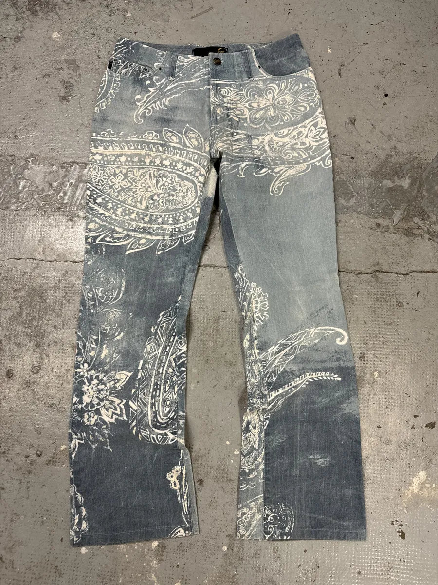 AW2003 Cavalli Blue & White Presley Pants uNdNpLs 0