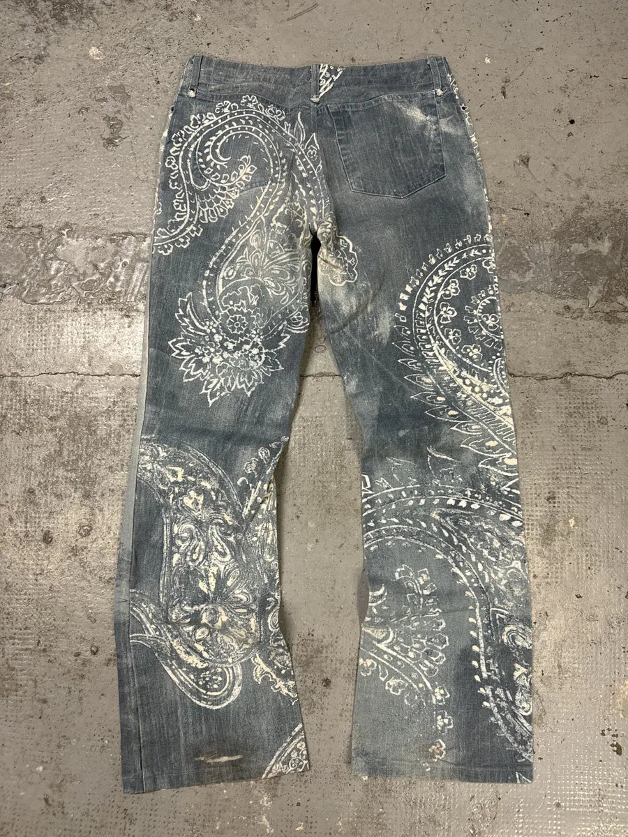 AW2003 Cavalli Blue & White Presley Pants uNdNpLs 1