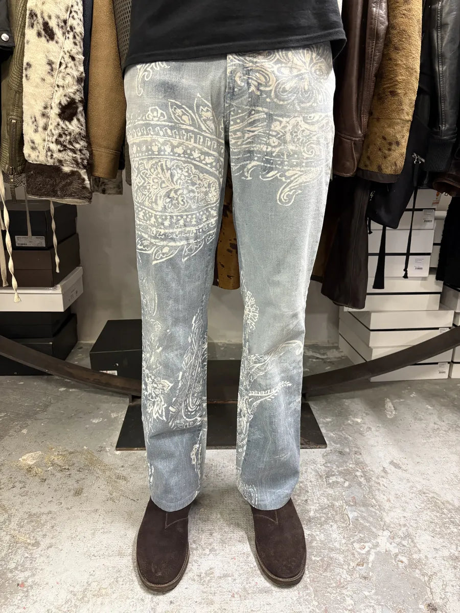 AW2003 Cavalli Blue & White Presley Pants uNdNpLs 2