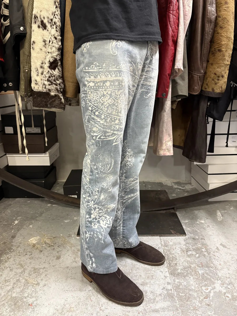 AW2003 Cavalli Blue & White Presley Pants uNdNpLs 3