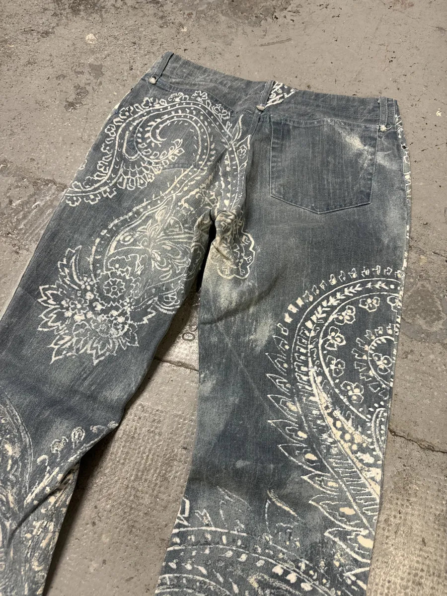 AW2003 Cavalli Blue & White Presley Pants uNdNpLs 6