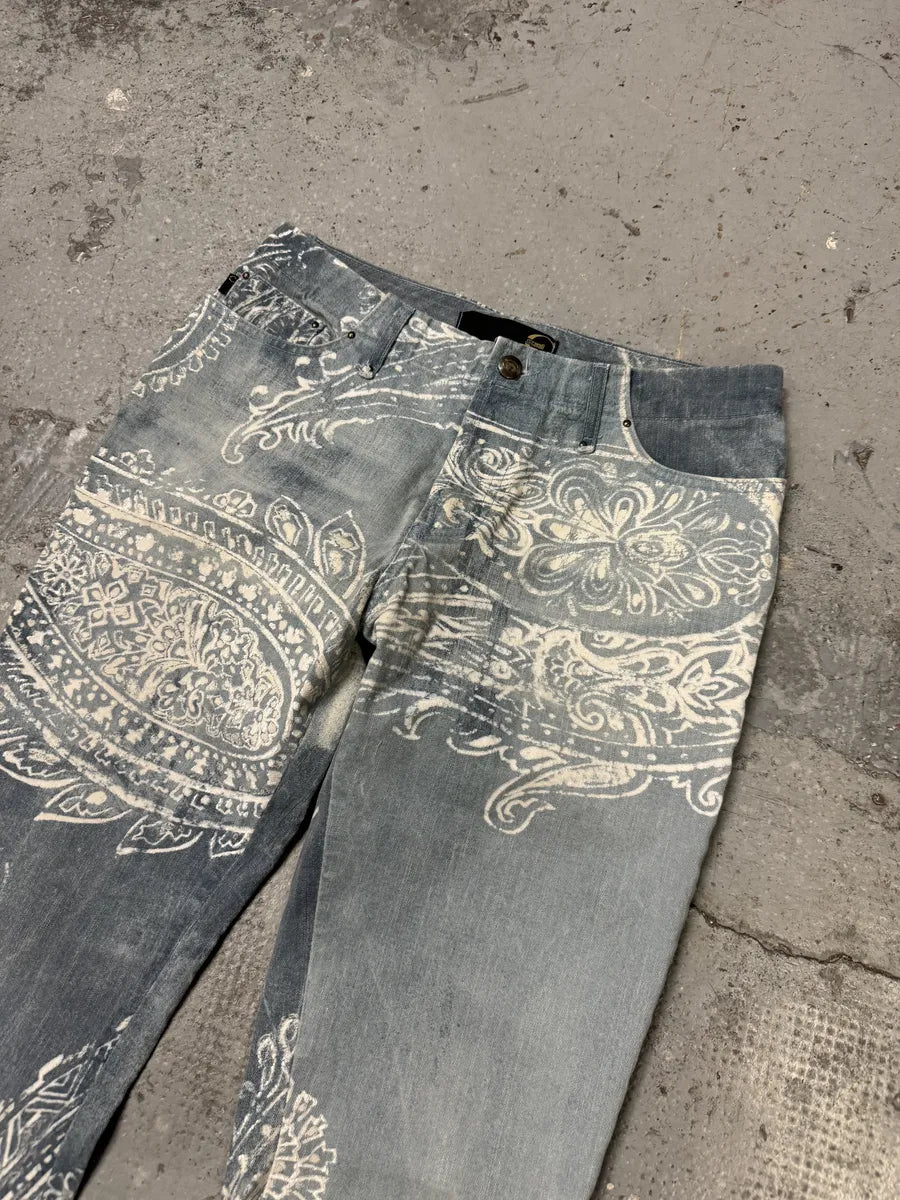 AW2003 Cavalli Blue & White Presley Pants uNdNpLs 7