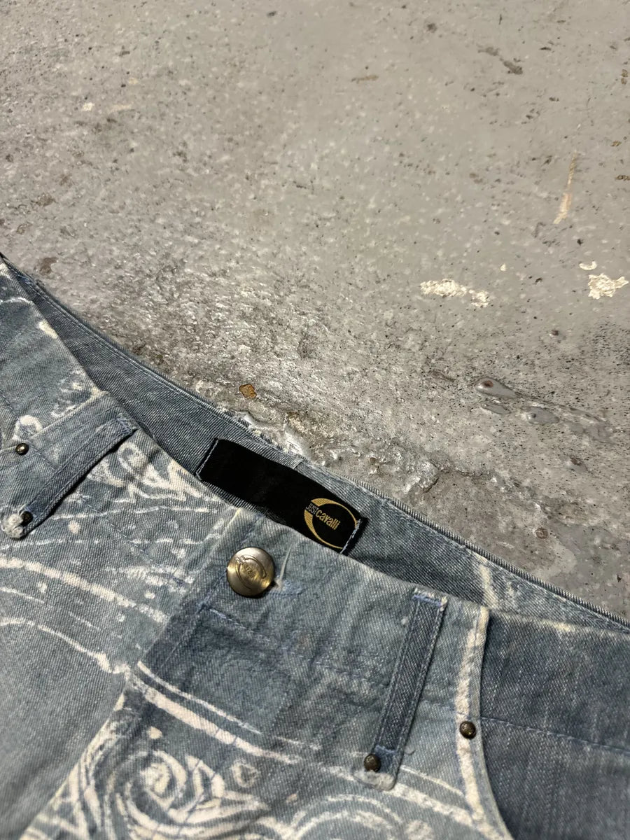 AW2003 Cavalli Blue & White Presley Pants uNdNpLs 9