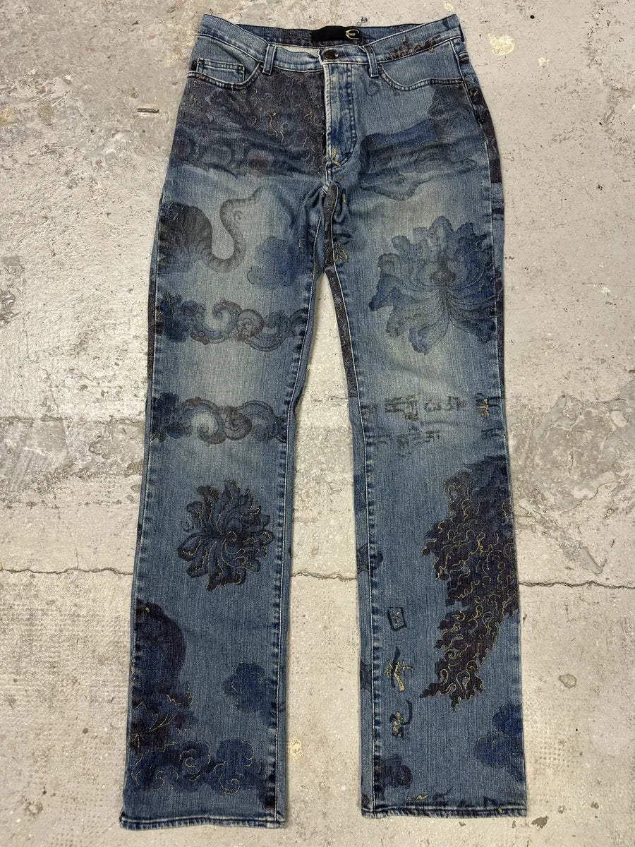 AW2003 Cavalli Blue Asian World Denim Jeans (S) jGYcmJo 0