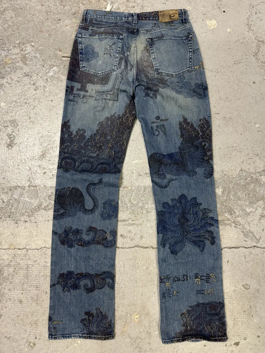 AW2003 Cavalli Blue Asian World Denim Jeans (S) jGYcmJo 1