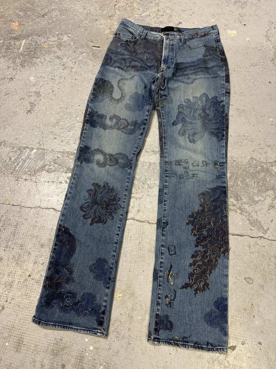 AW2003 Cavalli Blue Asian World Denim Jeans (S) jGYcmJo 3