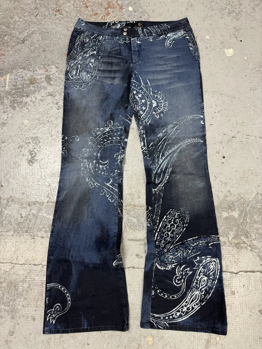 AW2003 Cavalli Blue Ocean Presley Pants YffwpJF 0