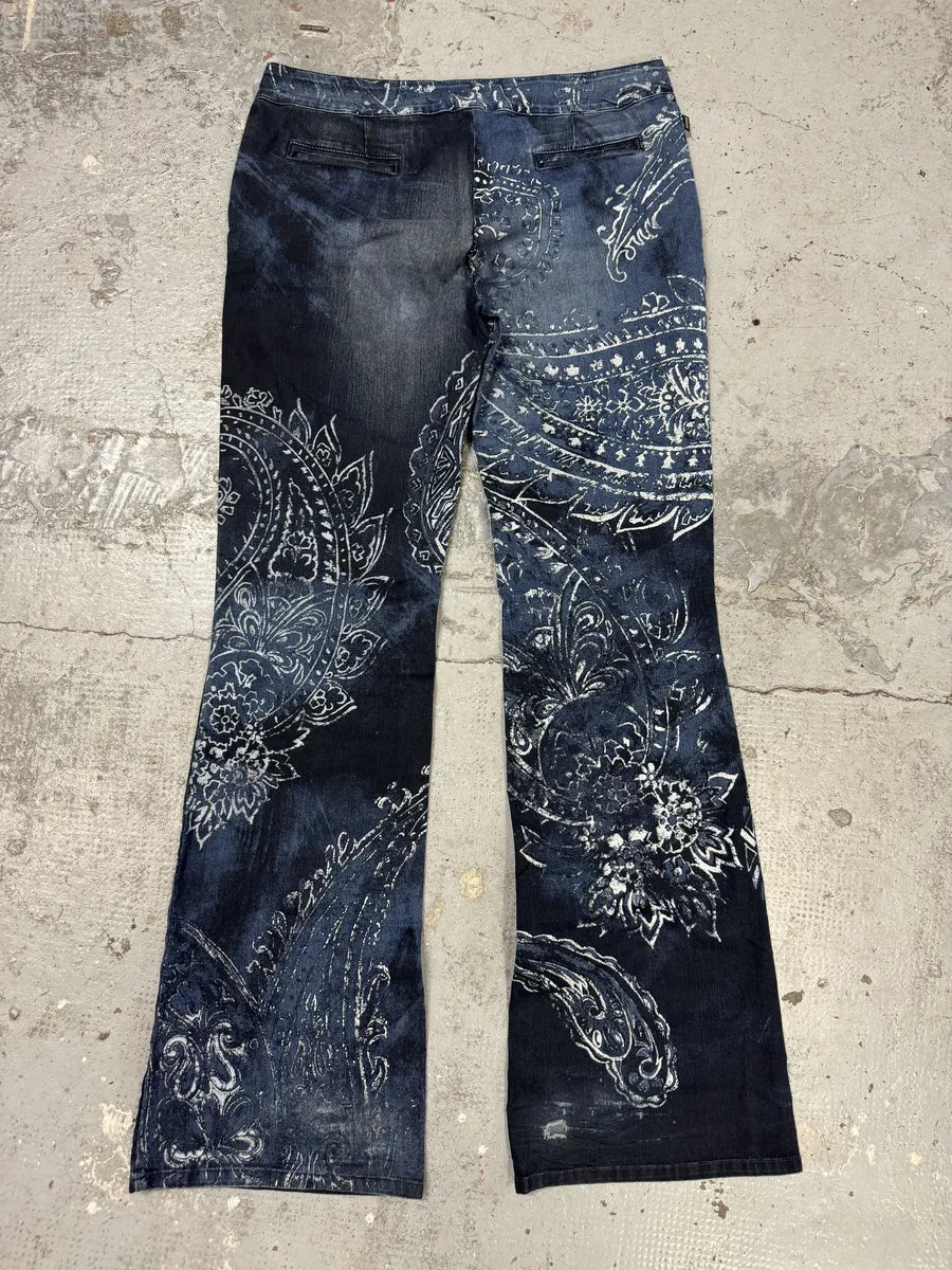 AW2003 Cavalli Blue Ocean Presley Pants YffwpJF 1