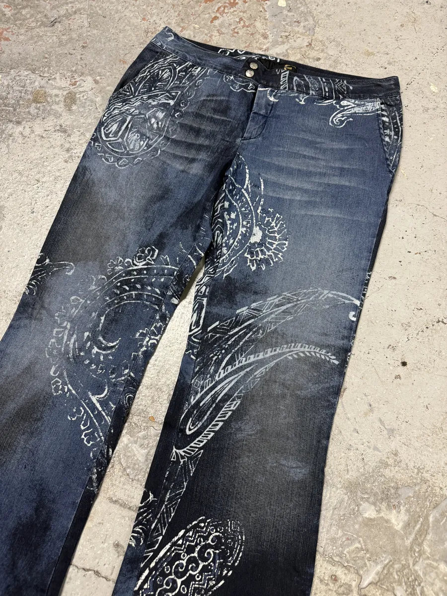 AW2003 Cavalli Blue Ocean Presley Pants YffwpJF 10