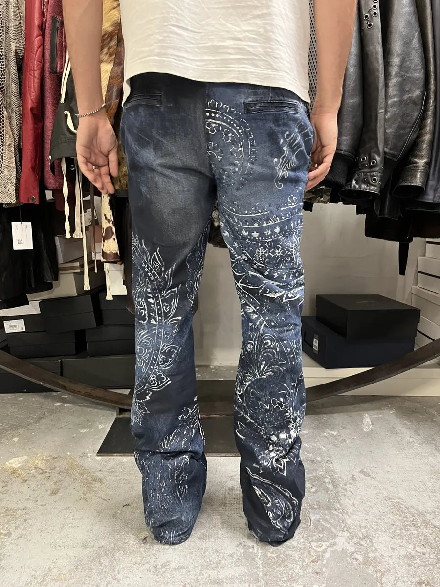 AW2003 Cavalli Blue Ocean Presley Pants YffwpJF 3