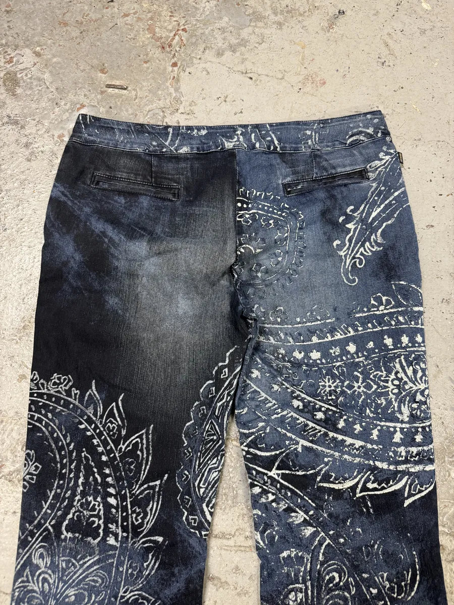 AW2003 Cavalli Blue Ocean Presley Pants YffwpJF 5