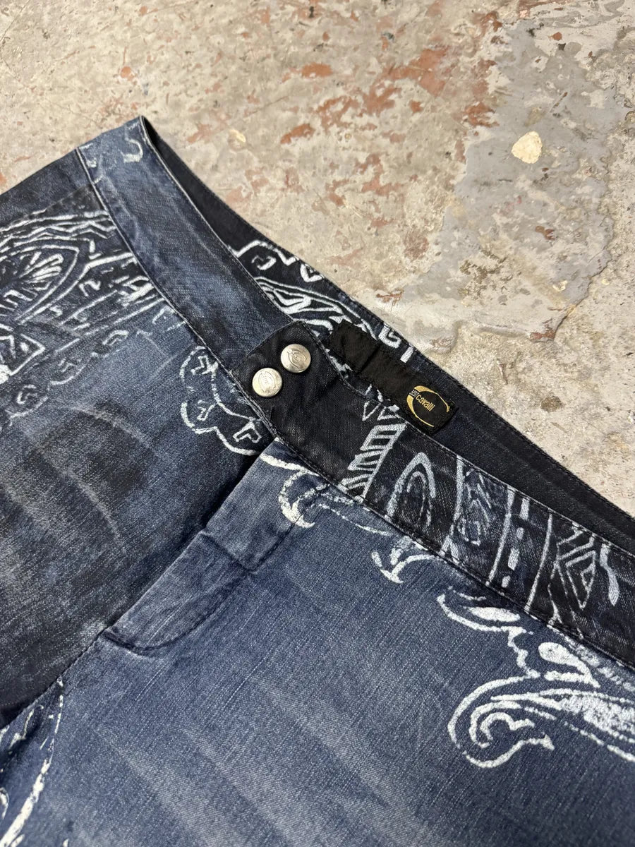 AW2003 Cavalli Blue Ocean Presley Pants YffwpJF 8