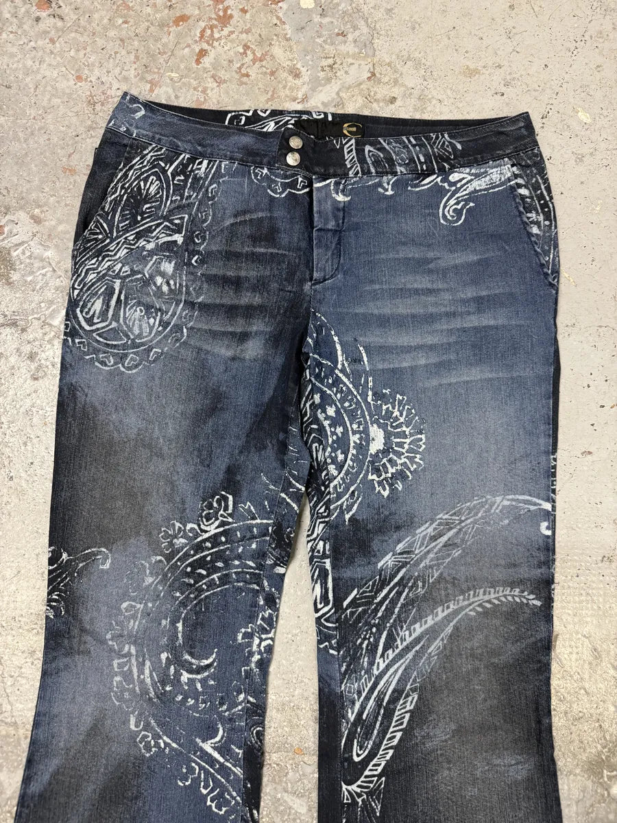 AW2003 Cavalli Blue Ocean Presley Pants YffwpJF 9