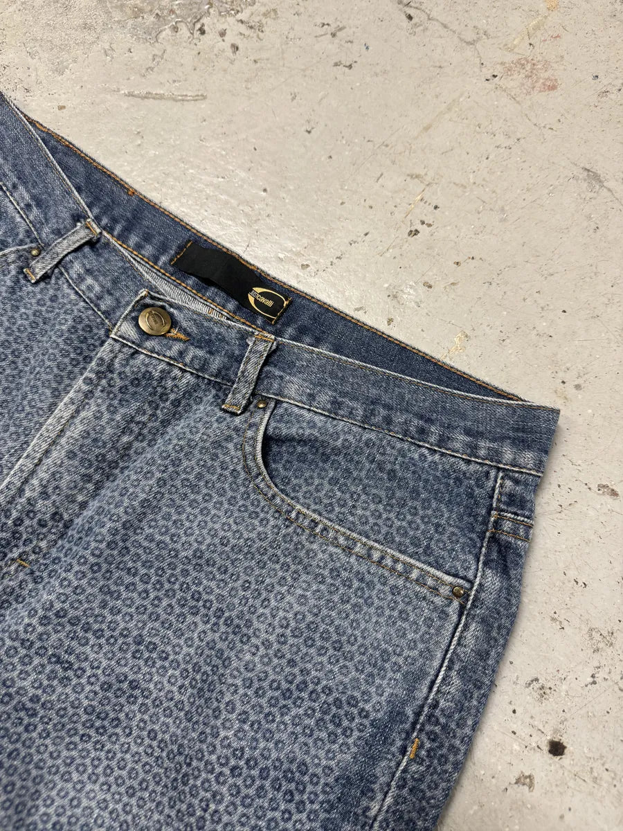 AW2003 Cavalli Blue Pointed Denim Jeans FzXrYxq 6