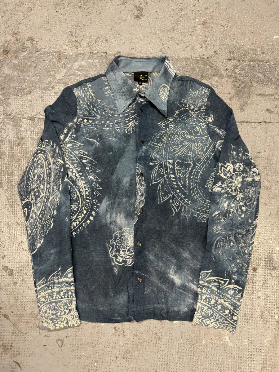 AW2003 Cavalli Blue Presley Asian World Shirt (M) mpQEPoC 0