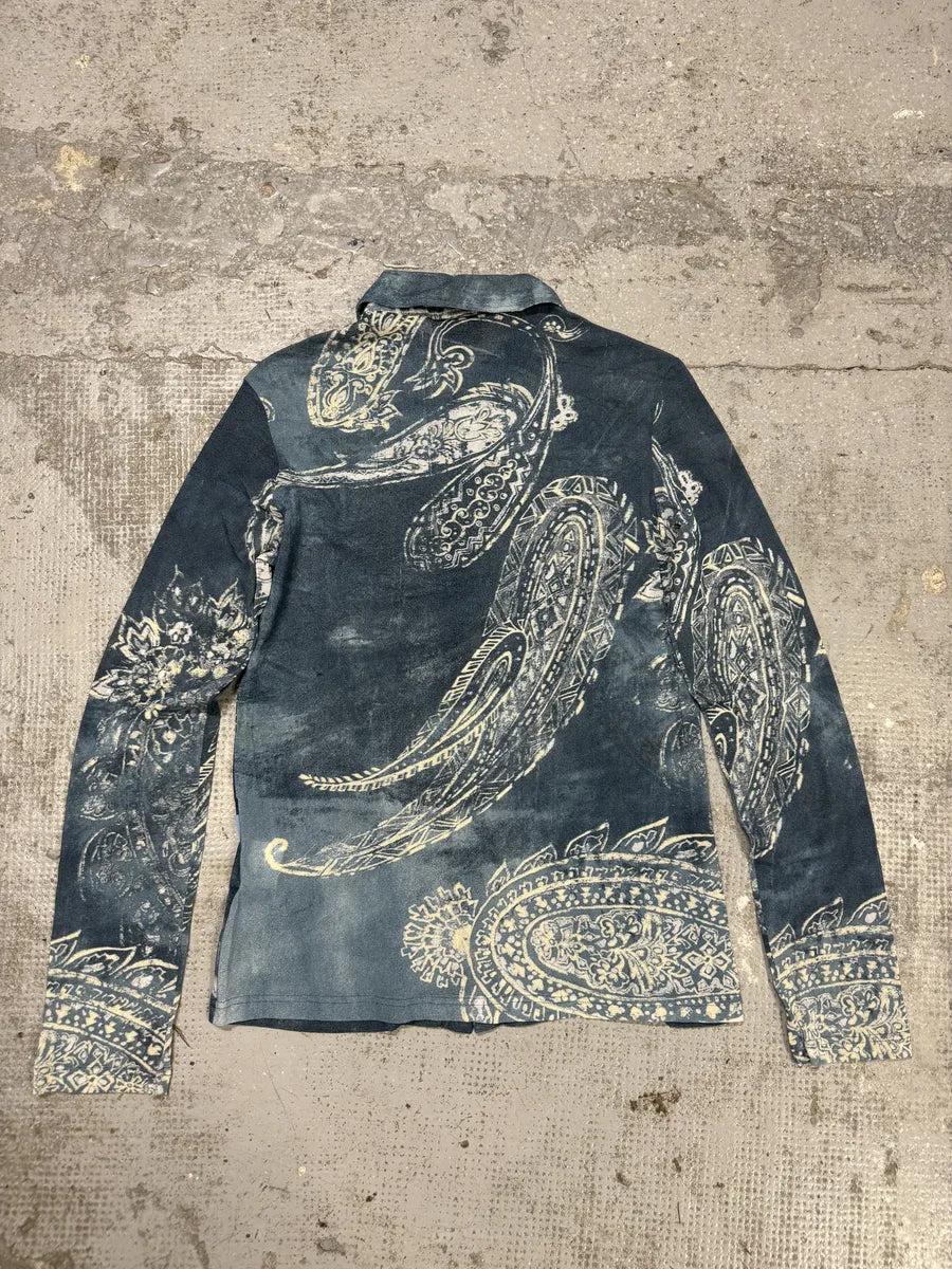 AW2003 Cavalli Blue Presley Asian World Shirt (M) mpQEPoC 1