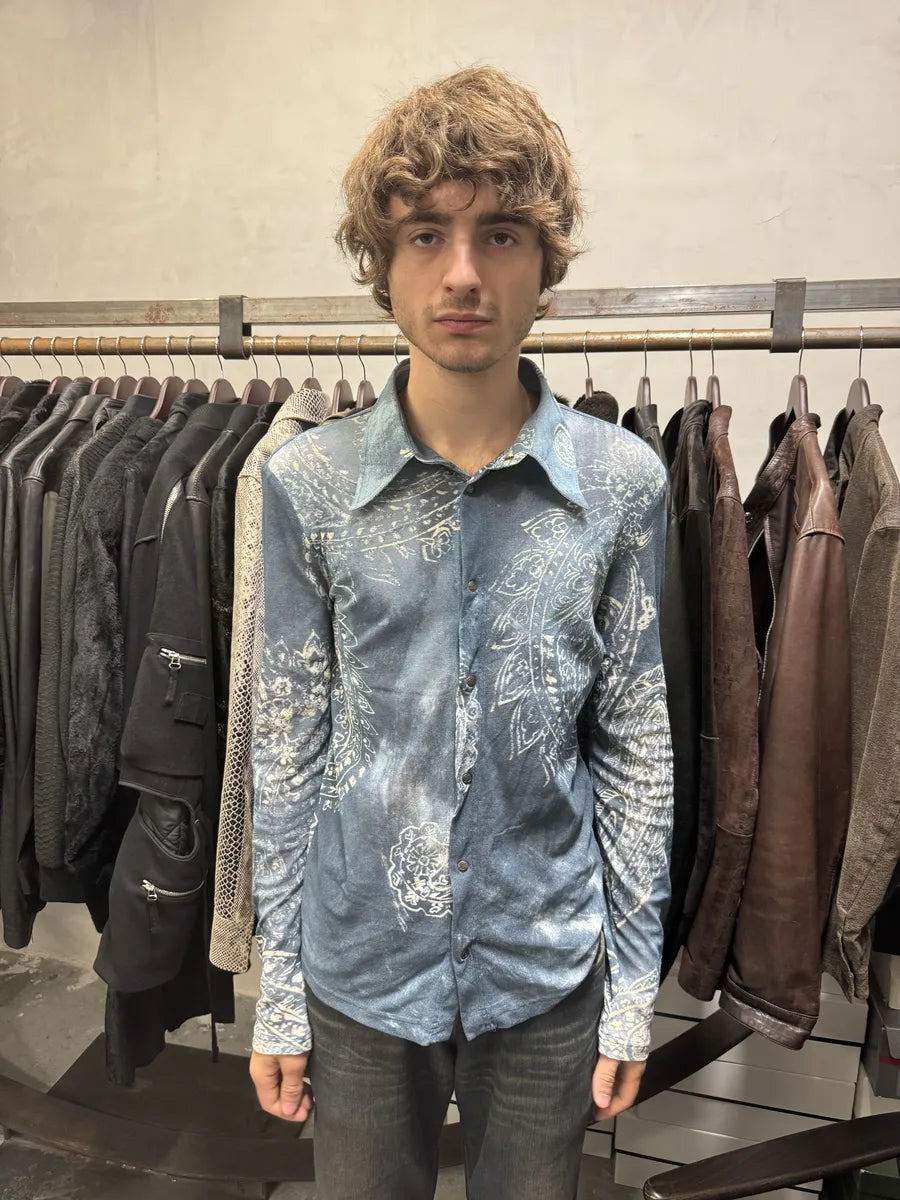 AW2003 Cavalli Blue Presley Asian World Shirt (M) mpQEPoC 2