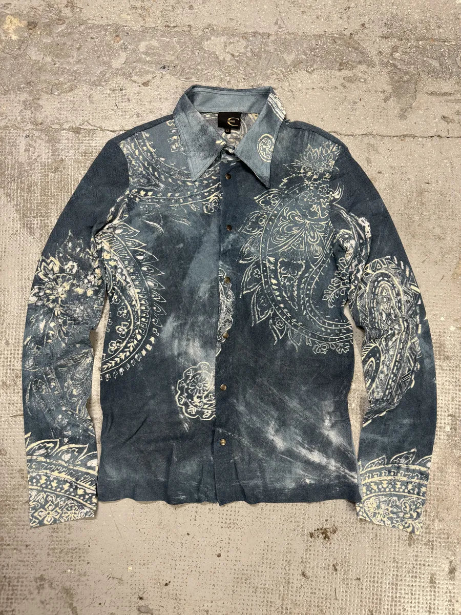 AW2003 Cavalli Blue Presley Asian World Shirt (M) mpQEPoC 4