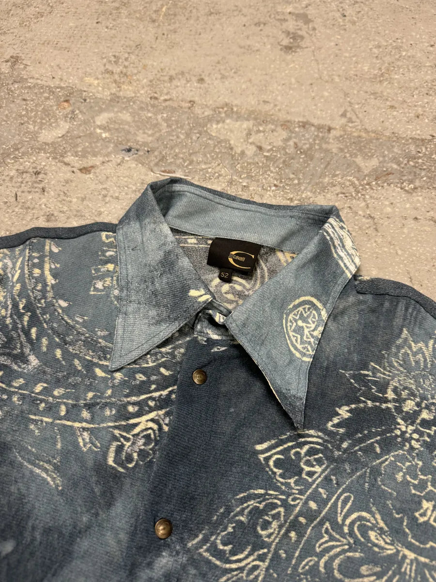 AW2003 Cavalli Blue Presley Asian World Shirt (M) mpQEPoC 5